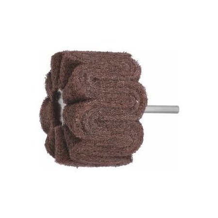 Holex Fleece Flap Wheel, Medium, Head Dia X Head Width: 100 mm X 50 mm 554976 100X50